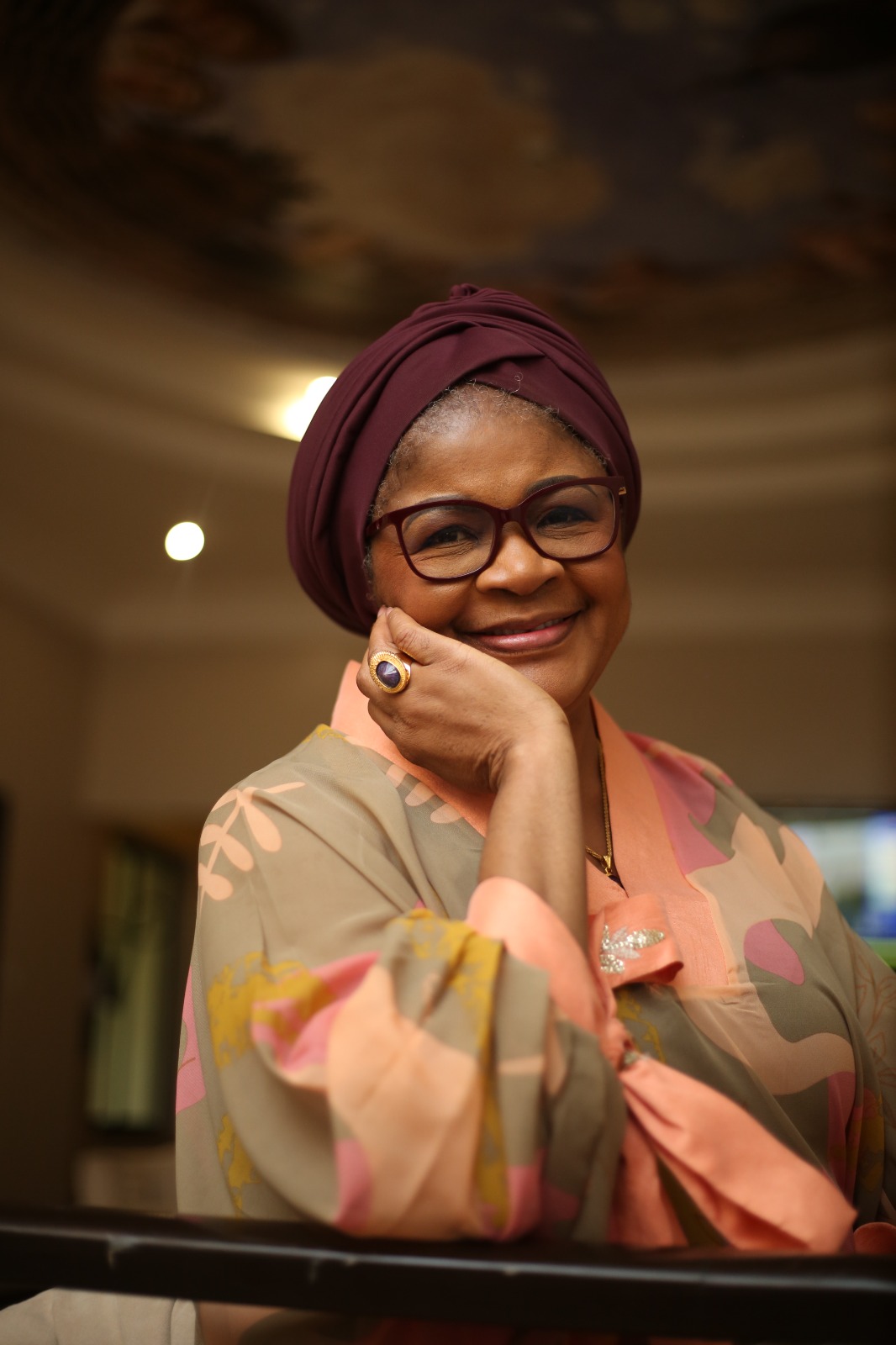 Chiaka - A beautiful portrait showing her warm smile and elegant style